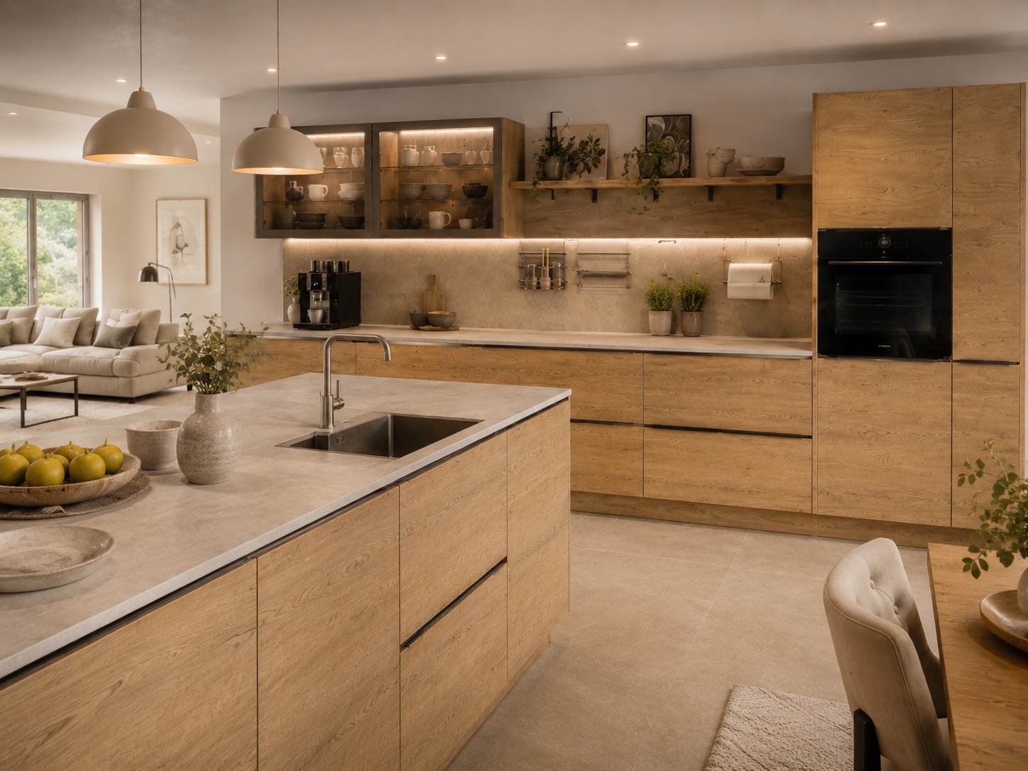 Kitchen showroom interior