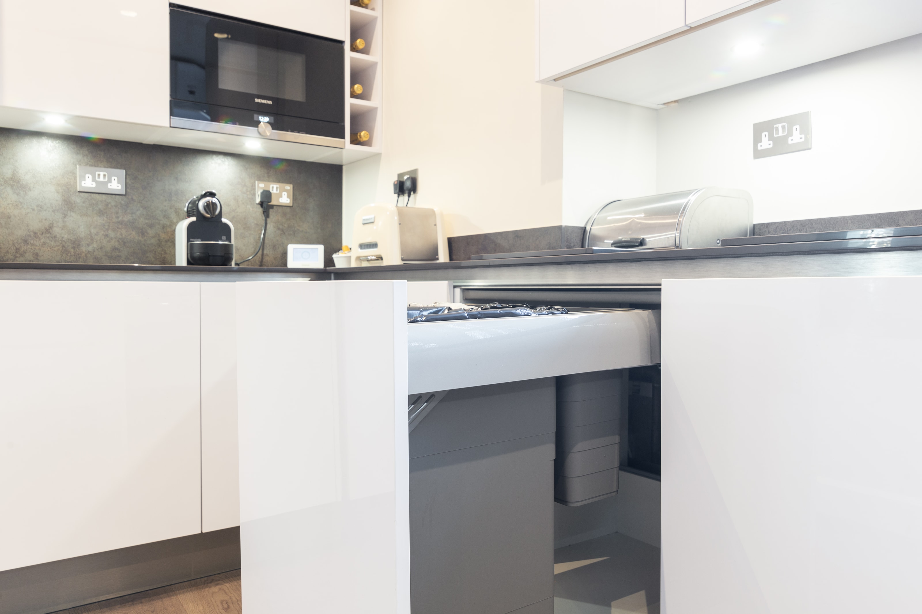 Small White Kitchen Layout