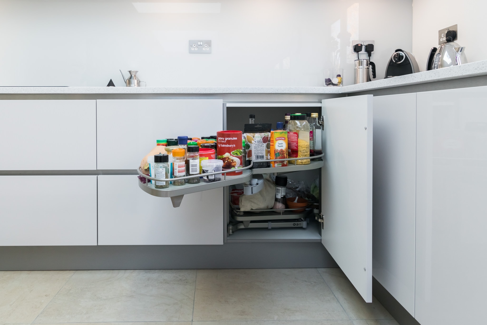 Nobilia Grey Gloss Kitchen 1